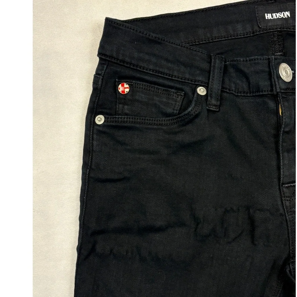 Hudson Krista Ankle Super Skinny Jeans Black Size 26 NWA407ZHE‎ Low Rise Denim